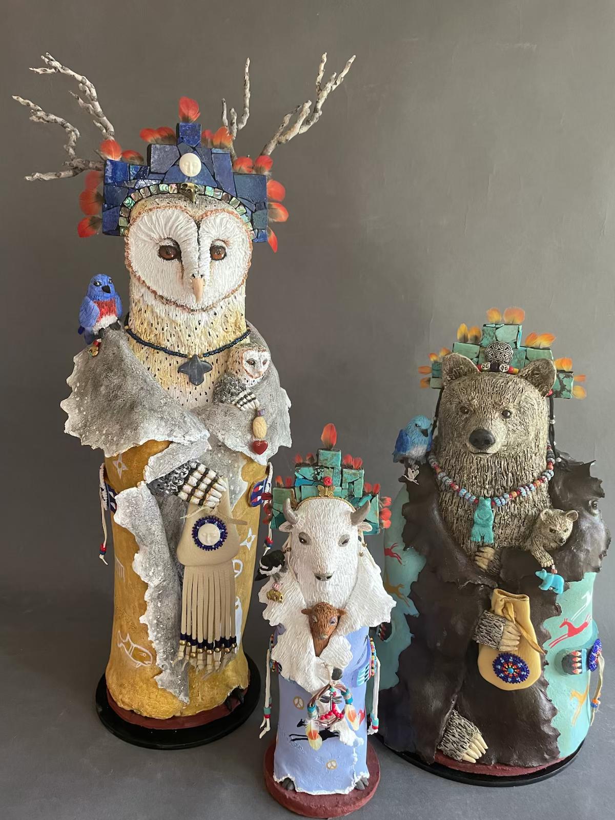 Owl, Buffalo and Bear