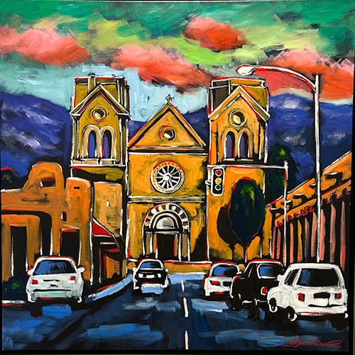 Painted Sky Over Basilica