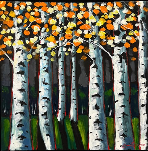 Orange and Yellow Aspens